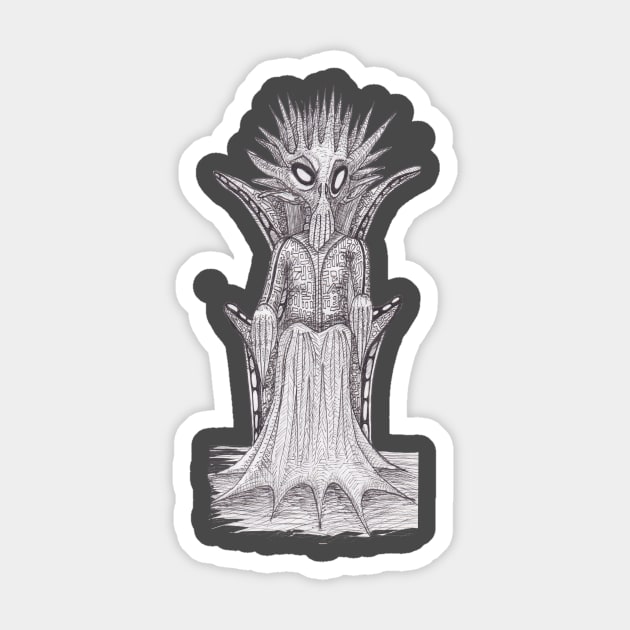 Evil King Sticker by Toonacarbra Studio